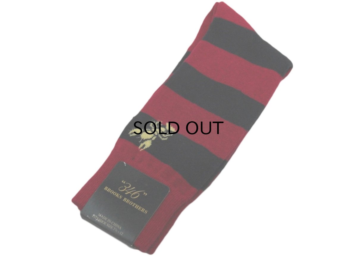 画像1: BROOKS BROTHERS BORDER SOCKSBROOKS (1)