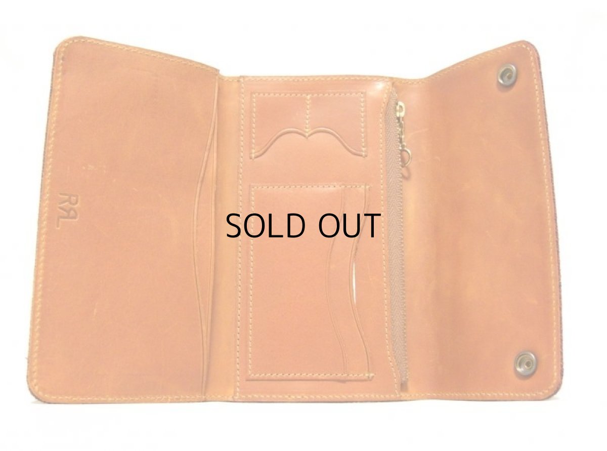 画像3: RRL STRIPE WOOL LEATHER WALLET (3)