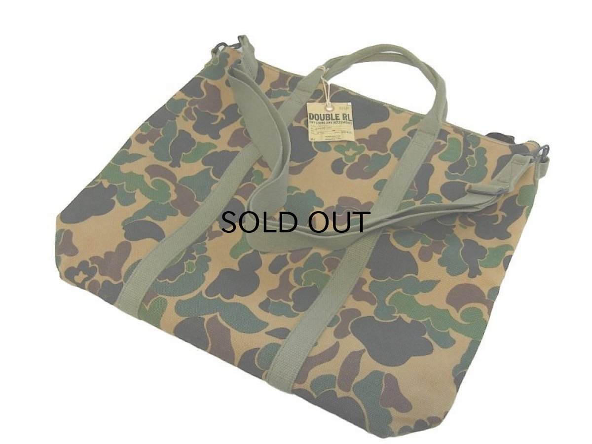 画像1: RRL DUCK CAMO 2WAY BAG (1)