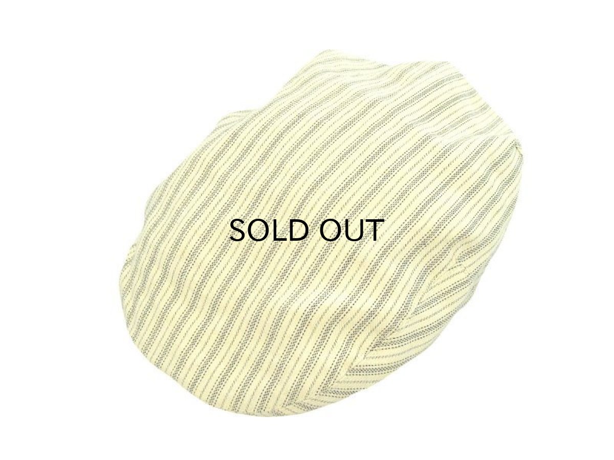 画像1: RRL STRIPE HUNTING CAP【OFF-WHITE】 (1)