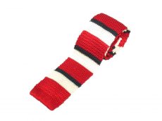 画像1: BROOKS BROTHERS BORDER KNIT TIEBROOKS (1)