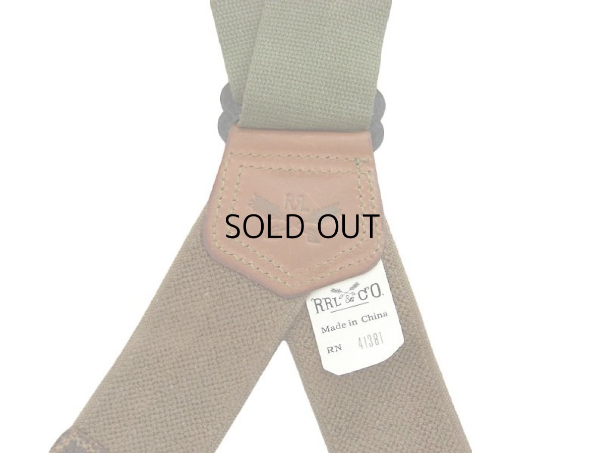 画像2: RRL COTTON/LEATHER BRACES(SUSPENDER) (2)