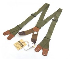 画像1: RRL COTTON/LEATHER BRACES(SUSPENDER) (1)