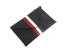 画像1: BLACK FLEECE TRICOLORE LEATHER CARD CASE (1)