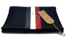 画像3: BLACK FLEECE TRICOLORE LEATHER CLUTCH BAG (3)