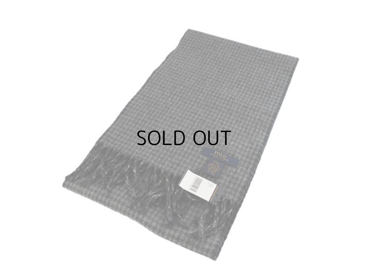 画像2: POLO RALPH LAUREN WOOL REVERSIBLE MUFFLER (2)