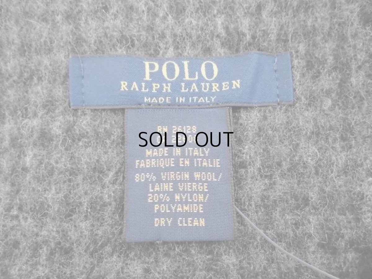 画像3: POLO RALPH LAUREN WOOL REVERSIBLE MUFFLER (3)
