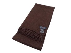 画像2: POLO RALPH LAUREN RIB KNIT MUFFLER【BROWN】 (2)