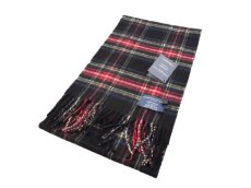 画像1: JOHNSTONS CASHMERE CHECK MUFFLER (1)
