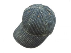 画像1: RRL SERVICE CAP【INDIGO STRIPE】 (1)