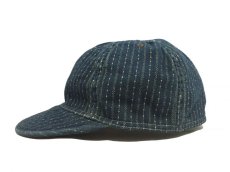 画像4: RRL SERVICE CAP【INDIGO STRIPE】 (4)