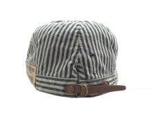 画像3: RRL RAILMAN'S CAP【HICKORY】 (3)