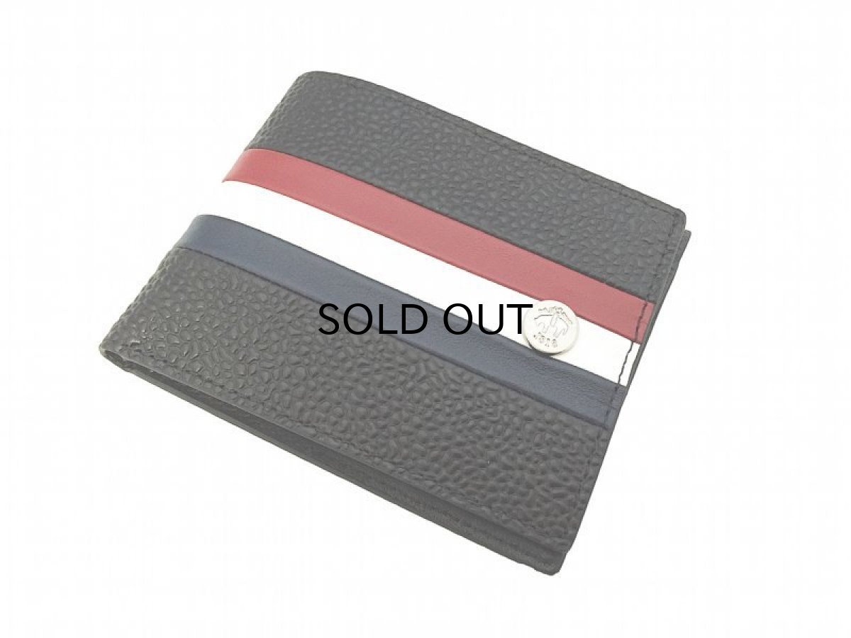 画像1: BLACK FLEECE TRICOLORE LEATHER TRI-FOLD WALLET (1)