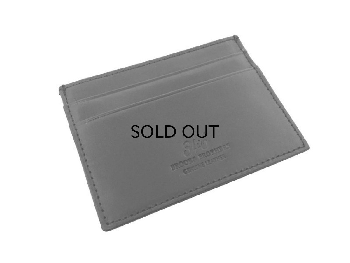 画像1: BROOKS BROTHERS LEATHER MONEY CLIP & CARD CASE (1)