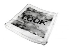 画像1: LQQK STUDIO CLEAR VINYL LOGO CUSHION COVER (1)