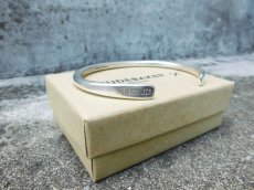 画像1: STUDEBAKER METALS PLAIN CAFF BANGLE【SILVER】 (1)