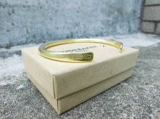 画像1: STUDEBAKER METALS PLAIN CAFF BANGLE【BRASS】 (1)