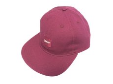 画像1: LQQK STUDIO LOGO CANVAS STRAPBACK CAP【BURGUNDY】 (1)