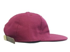 画像2: LQQK STUDIO LOGO CANVAS STRAPBACK CAP【BURGUNDY】 (2)