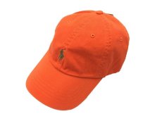 画像1: POLO RALPH LAUREN BASEBALL CAP【ORANGE/KHAKI】 (1)