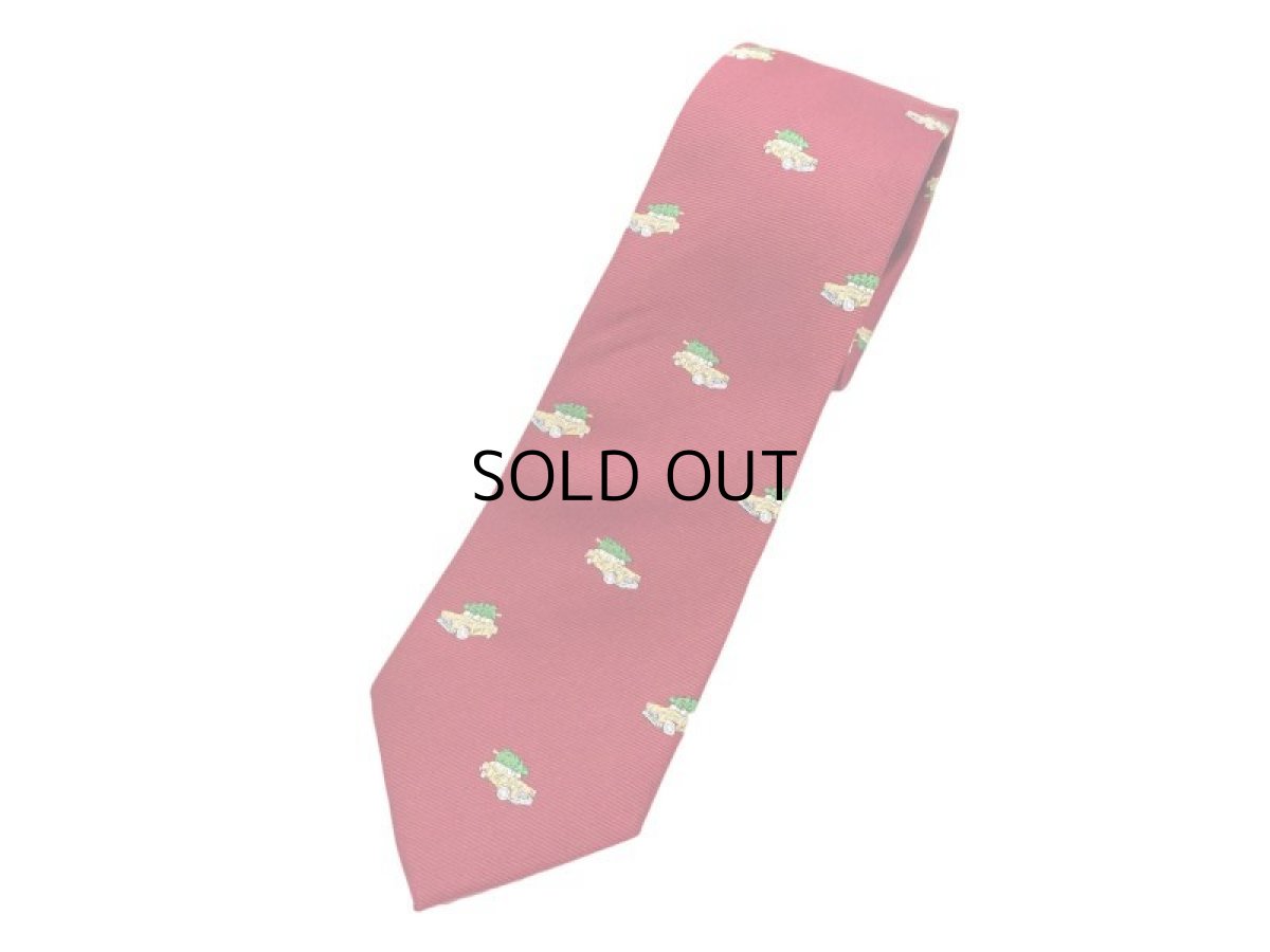 画像1: J.CREW TREE CAR SILK TIE (1)