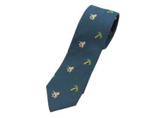 画像1: J.CREW PALM TREE & SANTA CLAUS SILK TIE (1)