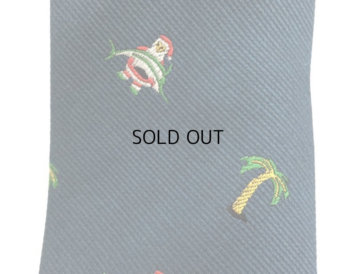 画像3: J.CREW PALM TREE & SANTA CLAUS SILK TIE (3)