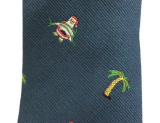 画像3: J.CREW PALM TREE & SANTA CLAUS SILK TIE (3)