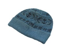 画像1: RRL INDIGO COTTON BEANIE (1)