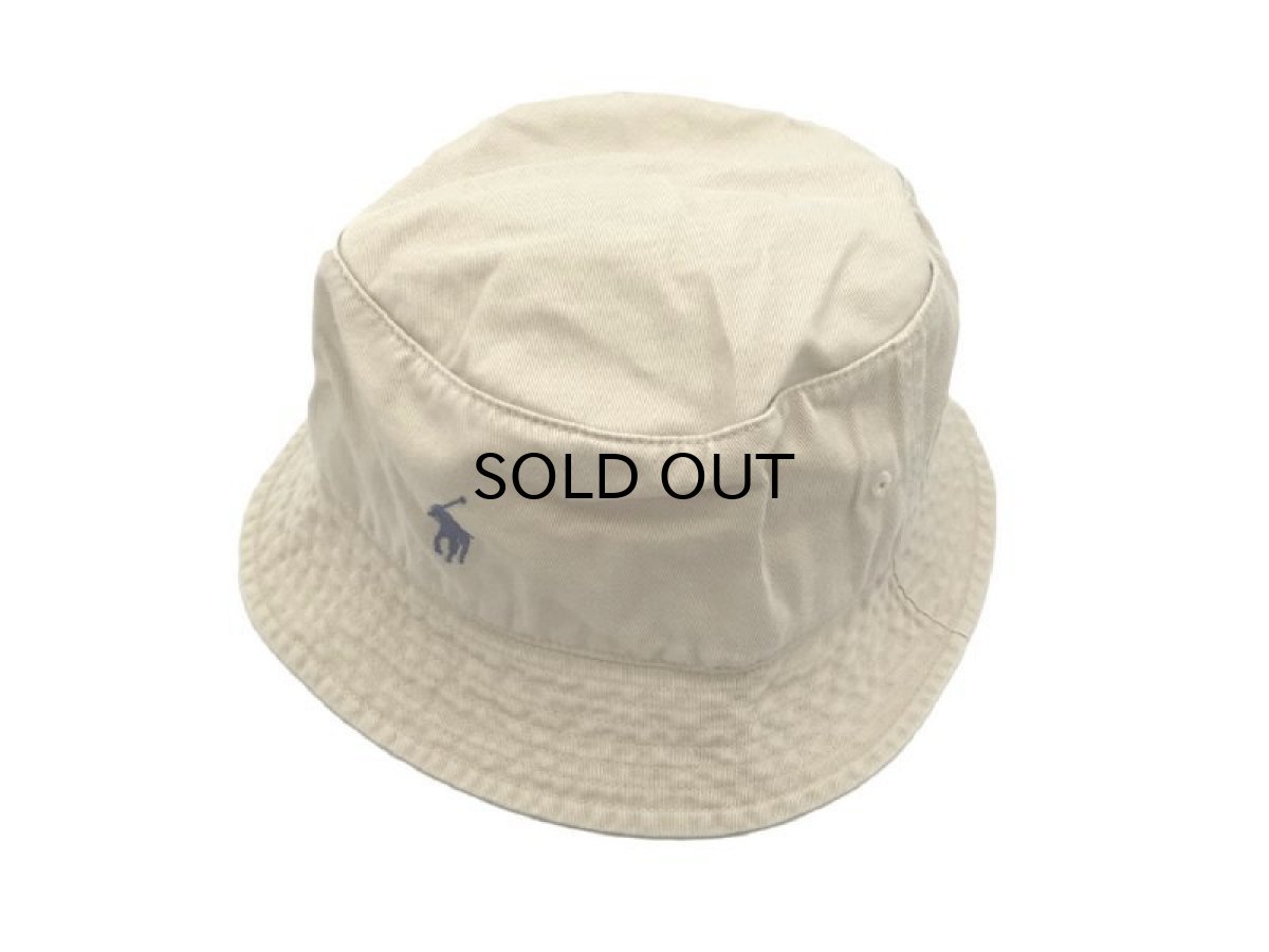 画像1: POLO RALPH LAUREN BUCKET HAT【BEIGE/NAVY】 (1)