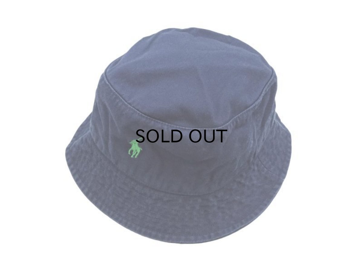 画像1: POLO RALPH LAUREN BUCKET HAT【NAVY/GREEN】 (1)