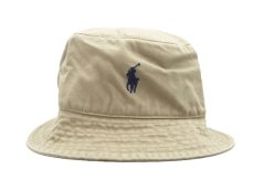 画像2: POLO RALPH LAUREN BUCKET HAT【BEIGE/NAVY】 (2)