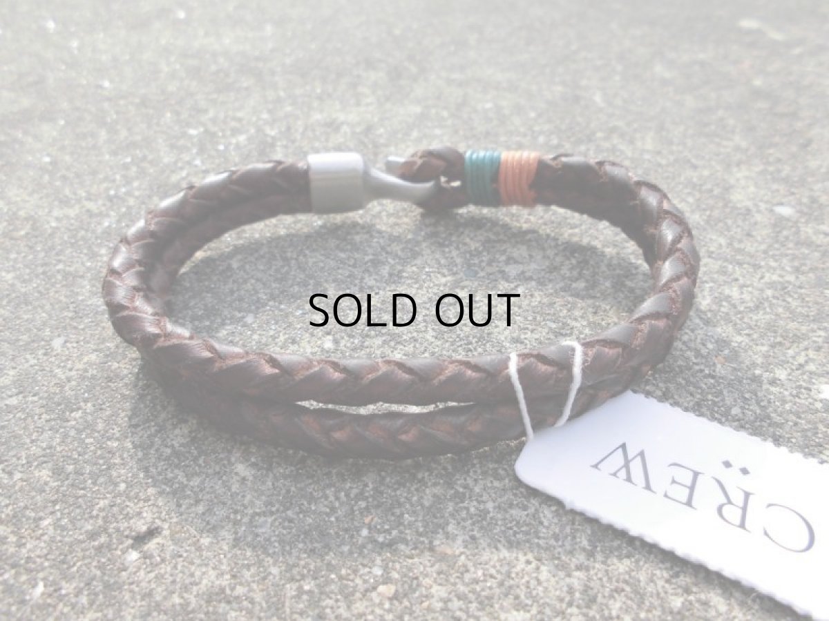 画像3: J.CREW LEATHER BRAIDED BRACELET (3)