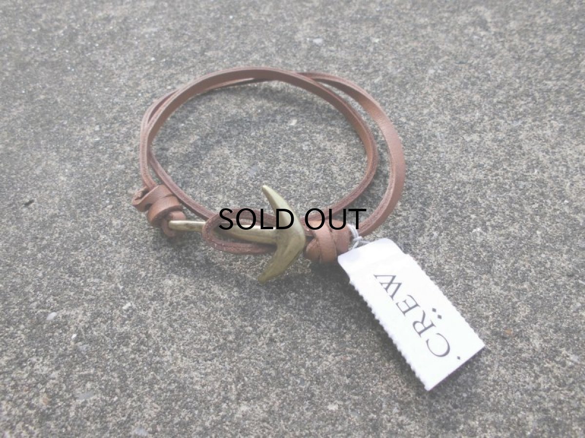 画像1: J.CREW LEATHER ANCHOR BRACELET (1)