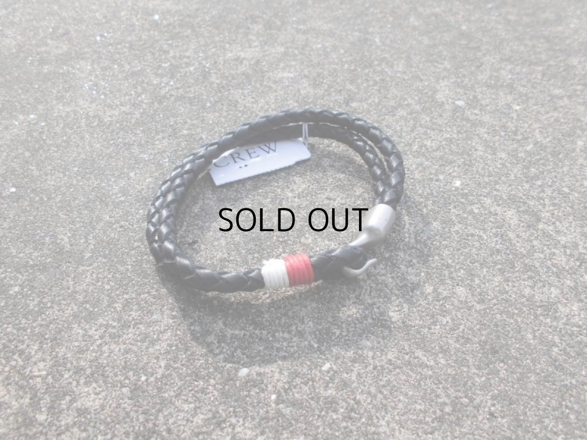 画像2: J.CREW LEATHER BRAIDED BRACELET (2)