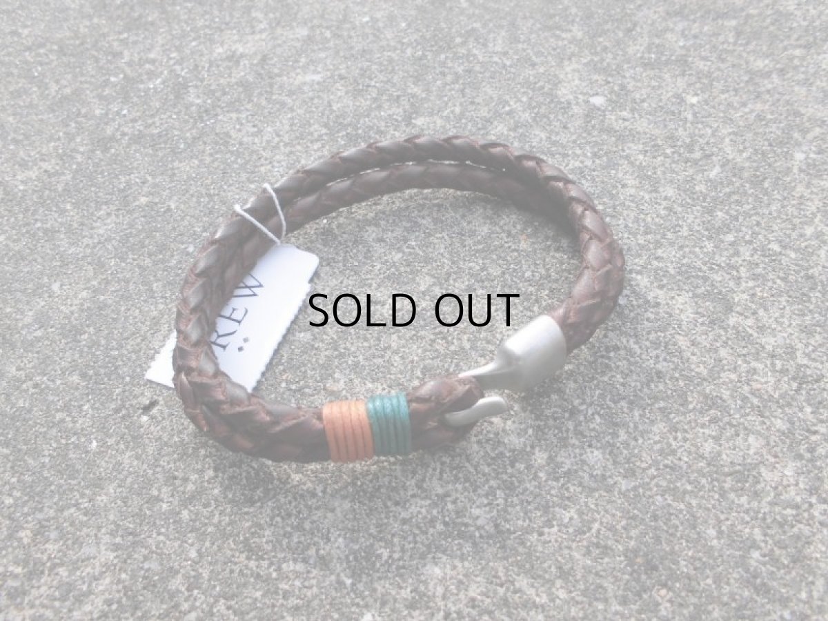 画像2: J.CREW LEATHER BRAIDED BRACELET (2)