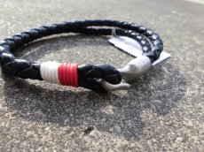 画像1: J.CREW LEATHER BRAIDED BRACELET (1)