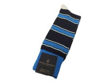 画像1: BROOKS BROTHERS BORDER SOCKSBROOKS (1)