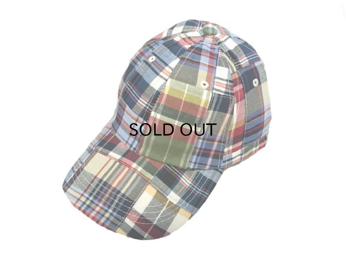 画像1: BROOKS BROTHERS MADRAS CHECK BASEBALL CAP (1)