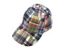 画像1: BROOKS BROTHERS MADRAS CHECK BASEBALL CAP (1)