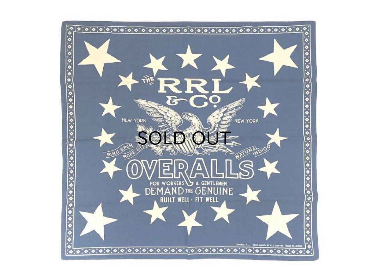 画像1: RRL INDIGO BANDANNA【EAGLE STAR】 (1)