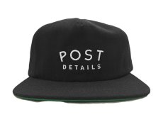 画像2: POST DETAILS STANDARD LOGO SNAPBACK CAP【BLACK】 (2)