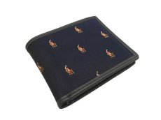 画像1: POLO RALPH LAUREN SILK PONY BI-FOLD WALLET (1)