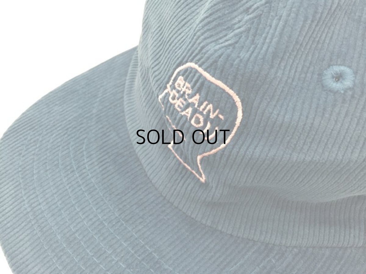 画像2: BRAIN DEAD LOGO CORDUROY 6 PANEL SNAPBACK CAP (2)