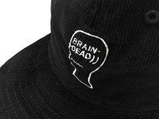 画像2: BRAIN DEAD LOGO CORDUROY 6 PANEL SNAPBACK CAP【BLACK】 (2)