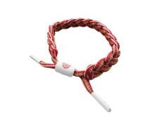 画像2: RASTACLAT SHOELACE BRACELET【RED / WHITE / GOLD】 (2)