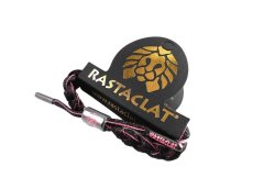 画像1: RASTACLAT SHOELACE BRACELET【BLACK / PINK】 (1)