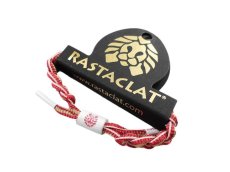 画像1: RASTACLAT SHOELACE BRACELET【RED / WHITE / GOLD】 (1)