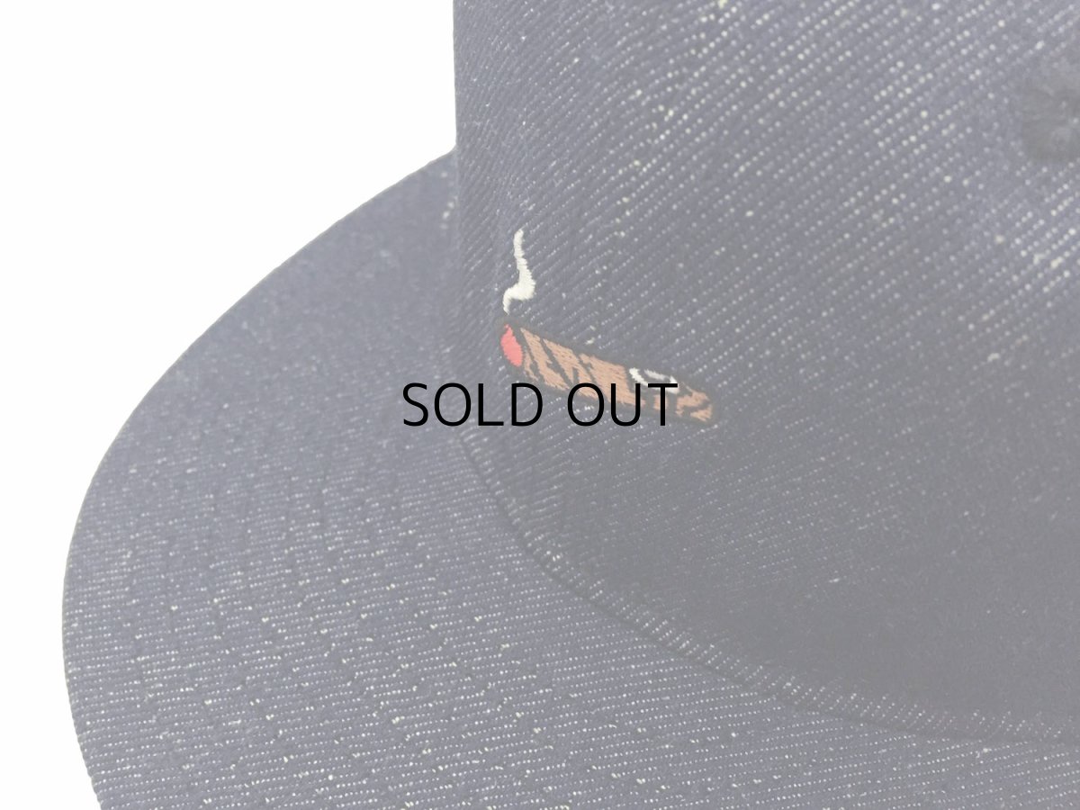 画像2: EBBETS FIELD FLANNELS X BREAKS CIGAR DENIM BASEBALL CAP (2)