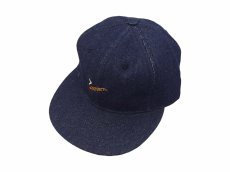 画像1: EBBETS FIELD FLANNELS X BREAKS CIGAR DENIM BASEBALL CAP (1)